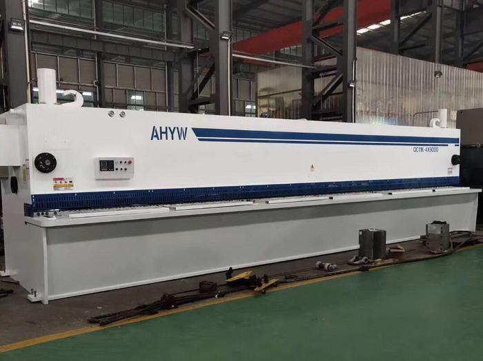 AHYW Yawei 9m metal Variable Rake Guillotine shears china factory