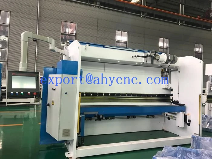 AHYW Yawei china  CE 4m synchro press brake 7 axis Italy made ESA S640 DSP MCS Safety PLC 160T metal bending